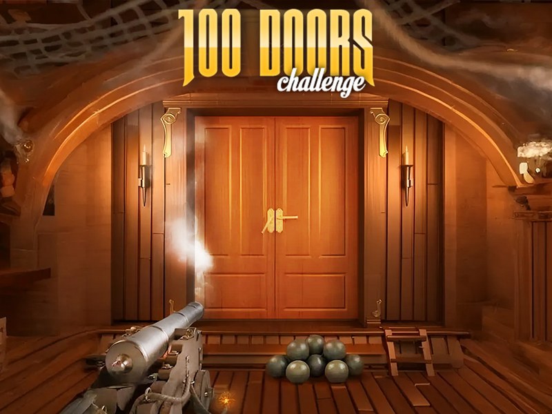 Exciting scene from 100 Doors Challenge with colorful puzzles and hidden objects