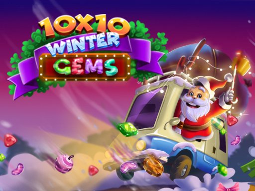 Colorful blocks in a winter-themed puzzle game