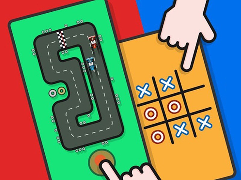 Exciting screenshot of 2 Player Battle with colorful game action