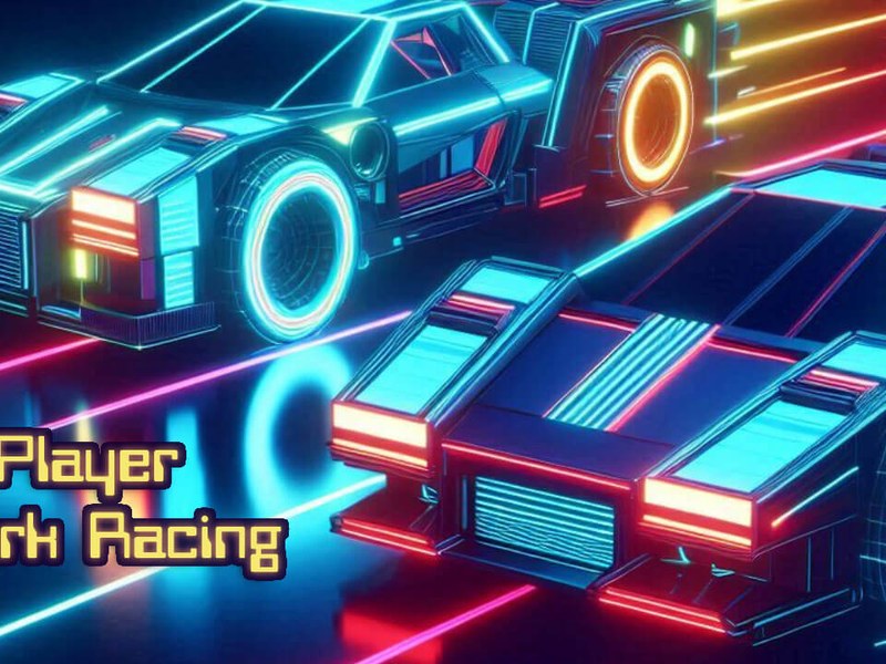 Exciting split-screen racing action in 2 Player Dark Racing