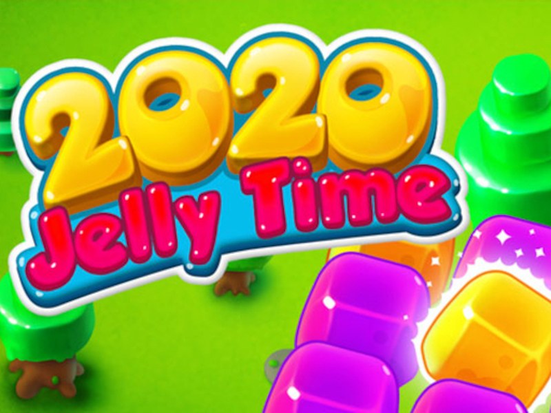Colorful jelly shapes filling the game board in 2020! Jelly Time