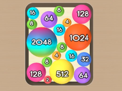 Colorful balls merging together in a fun puzzle game