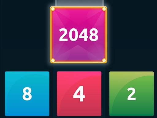 Exciting gameplay of 2048 X2 Merge Blocks with colorful blocks merging