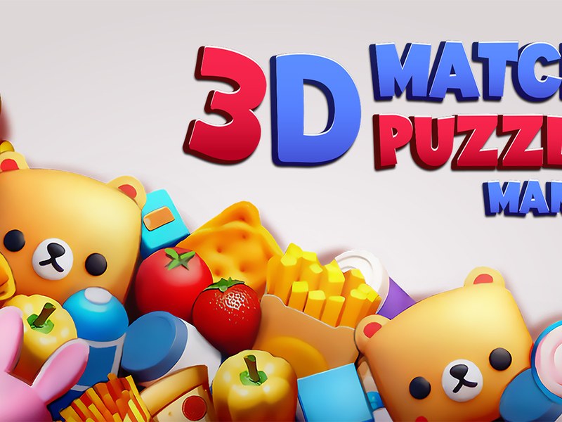 Colorful 3D blocks being matched in an exciting puzzle game