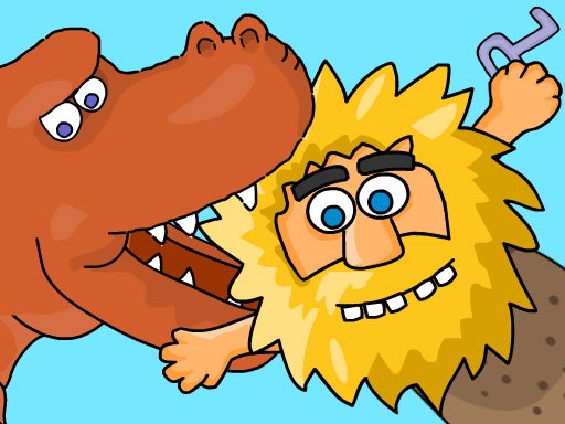 Exciting scene from Adam and Eve 7 with dinosaurs and puzzles