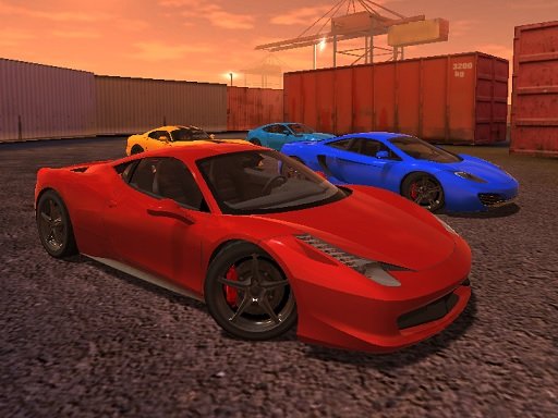Exciting scene from Ado Cars Drifter with colorful cars drifting