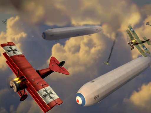 Exciting aerial combat scene in Air Fight game