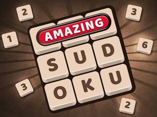 Screenshot of Amazing Sudoku with colorful number blocks