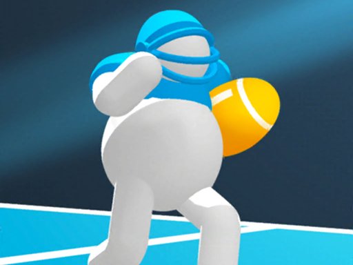 Exciting gameplay scene from American Football.io with players tackling