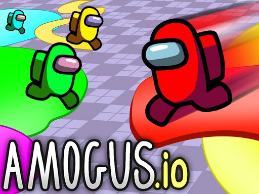 Exciting gameplay in Amogus.io with colorful characters and action