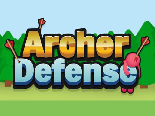 Archer Defense game scene with archers defending a castle