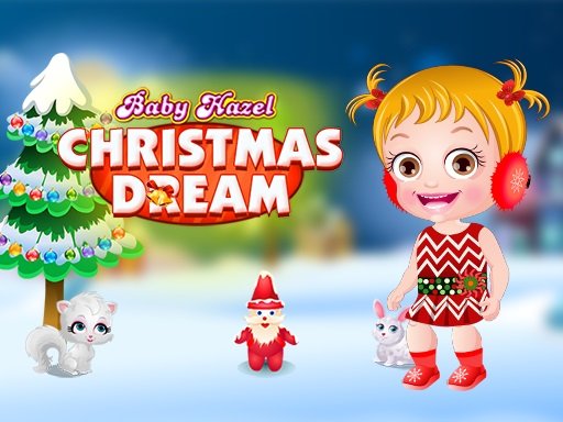 Baby Hazel joyfully wrapping Christmas gifts with Santa