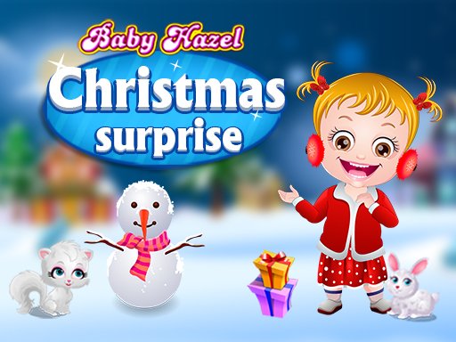 Baby Hazel and friends on a snowy adventure with Santa