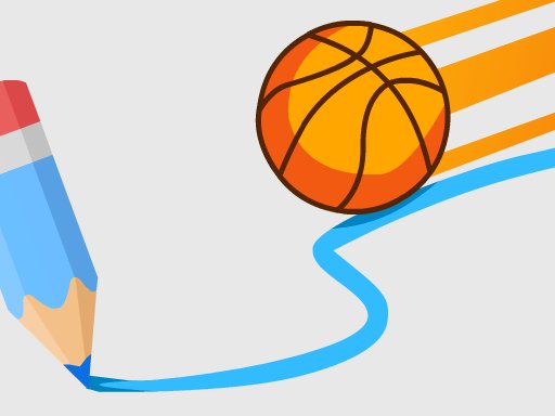 Basketball Line — player drawing lines to guide a falling basketball