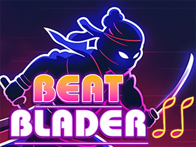 Exciting scene from Beat Blader 3D with neon colors and action