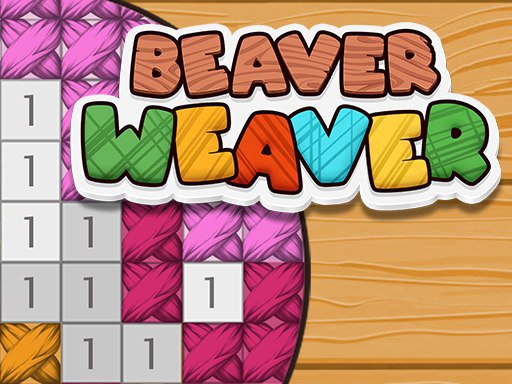 Colorful scene from Beaver Weaver with cute beavers stitching