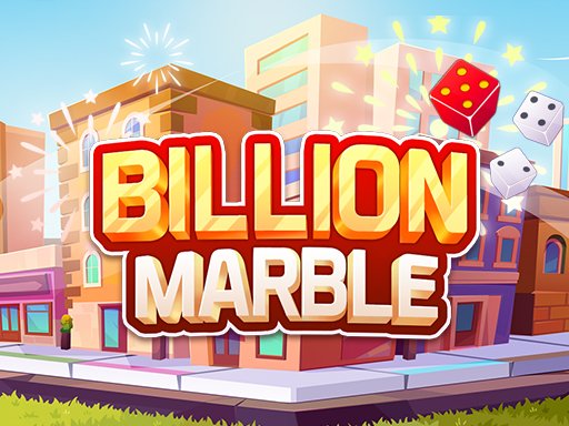 Billion Marble game board with colorful properties and dice