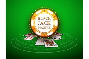 Exciting scene of Blackjack Master with cards and chips