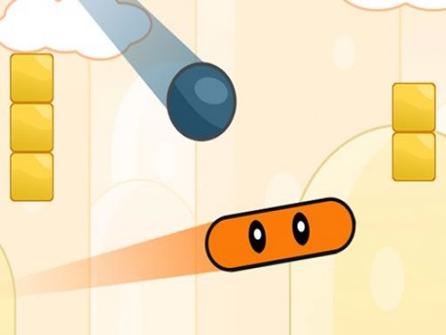 Exciting gameplay of Block Breaker with colorful blocks and a bouncing ball