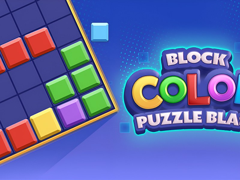 Colorful blocks sliding across the game board in action