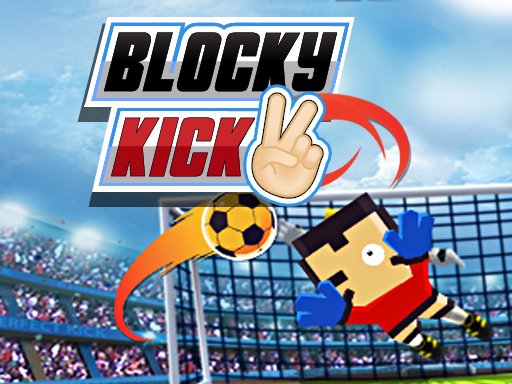 Exciting gameplay of Blocky Kick 2 with players taking free kicks