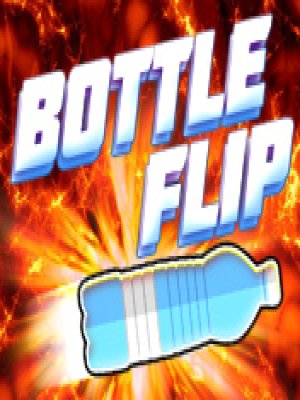 Exciting scene of kids flipping bottles in the game