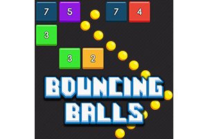 Exciting scene from Bouncing Balls Game with colorful bouncing balls breaking blocks