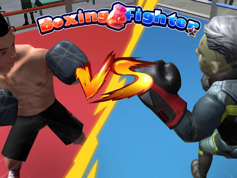 Exciting scene from Boxing Fighter with colorful characters in action
