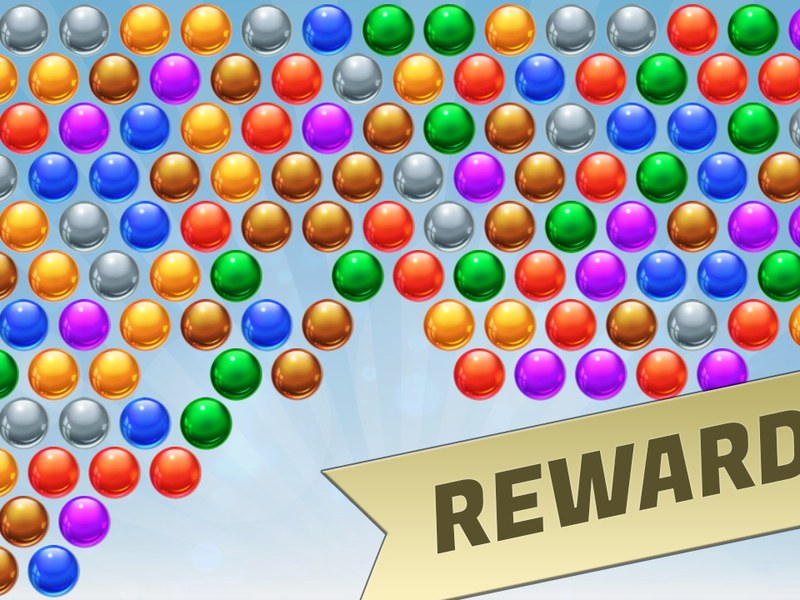 Exciting scene from Bubble Shooter Extreme with colorful bubbles