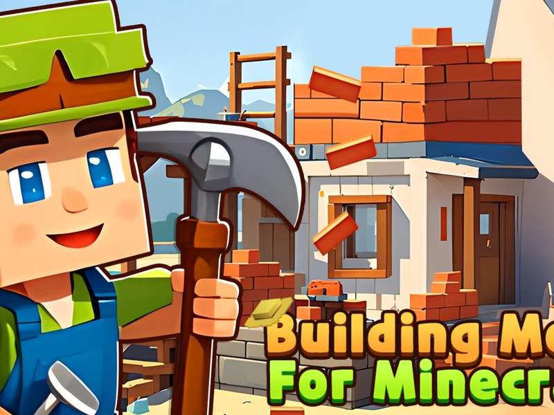 Exciting scene from Building Mods For Minecraft with players building and battling