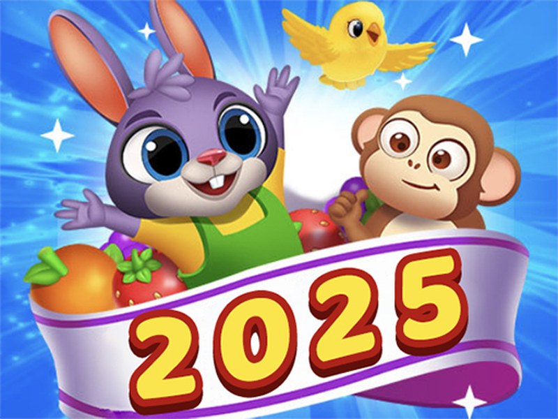 Bunny's Farm - colorful fruit puzzle adventure with a cute bunny
