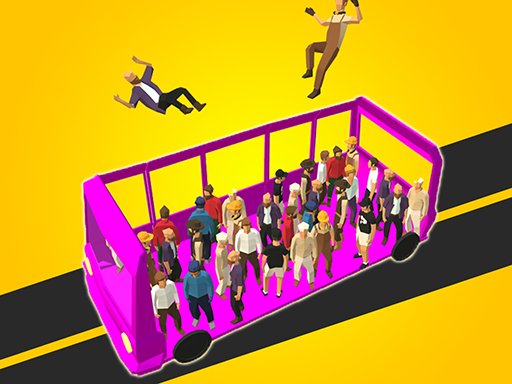 Bus Stop — colorful scene of kids boarding a cheerful bus