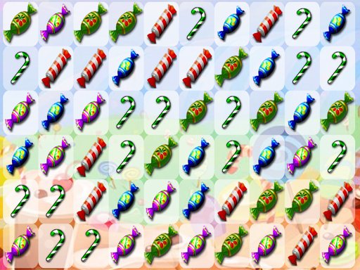 Colorful candies matching in a fun puzzle game