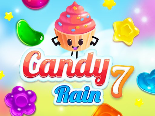 Colorful candies in Candy Rain 7 with vibrant gameplay