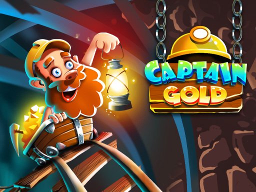 Captain Gold in action, smashing rocks for treasures