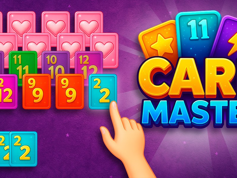 Card Master - vibrant scene of colorful cards merging in gameplay