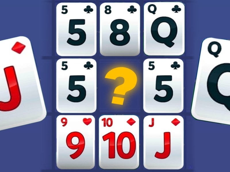 Exciting gameplay of Cards Match Puzzle with colorful cards on a grid