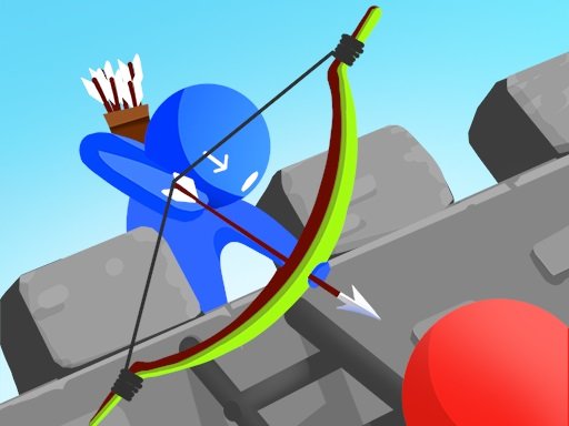 Exciting scene from Castle Keeper with archers defending a castle
