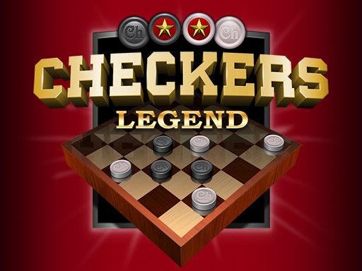 Checkers Legend — exciting game board with black and white squares
