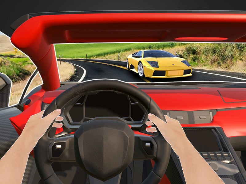 Exciting scene from City Drift Racing with cars drifting on busy streets