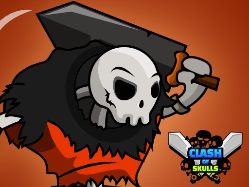 Exciting Clash of Skulls game scene with colorful units clashing