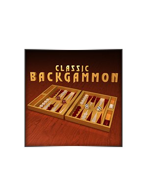 Classic Backgammon game board with colorful pieces in action