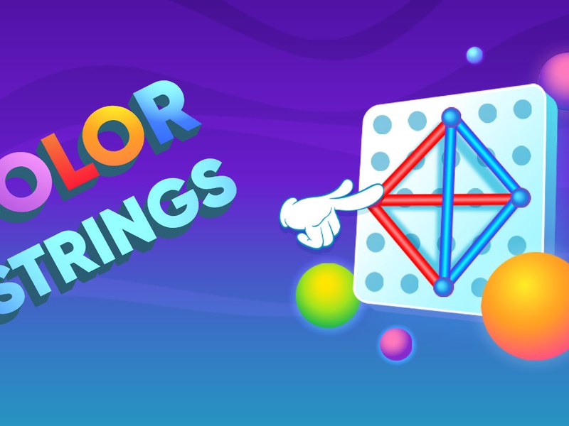 Color Strings — vibrant screenshot of colorful puzzle gameplay