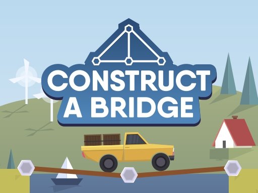 Construct A Bridge — engineers building a strong bridge in a colorful game