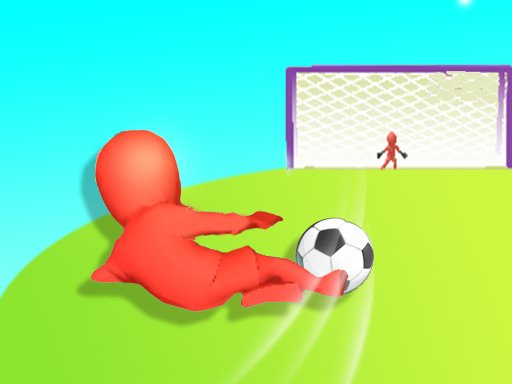 Exciting scene from Crazy Kick! with players scoring goals