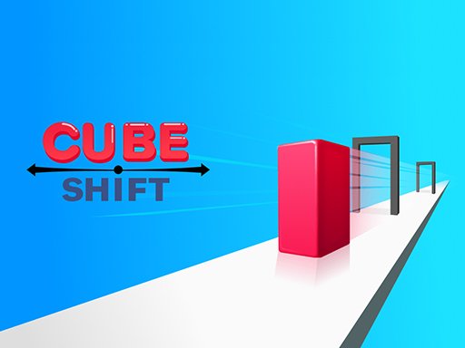 Colorful screenshot of Cube Shift game with a magical cube transforming