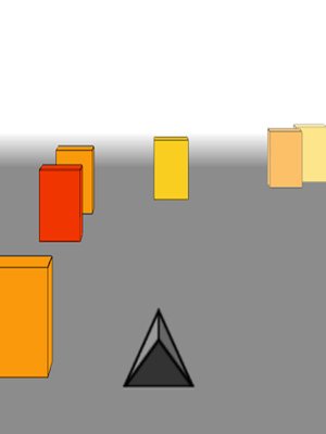 Colorful 3D tunnel filled with bouncing cubes in Cubefield