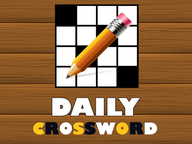 Daily Crossword gameplay with colorful word grid and clues