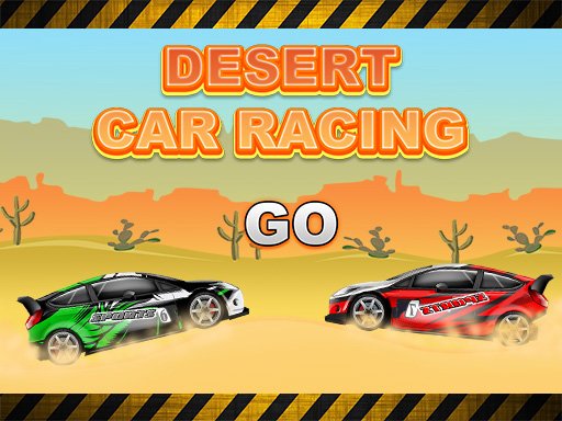 Exciting scene from Desert Car Racing with cars racing in the desert