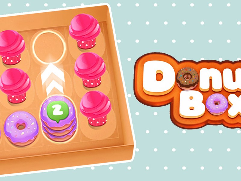 Colorful donuts and cupcakes sliding in a fun puzzle game